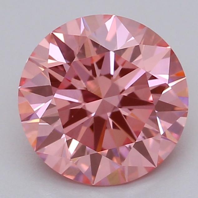 1.04 Ct. Fancy Vivid Pink Round Lab Grown Diamond