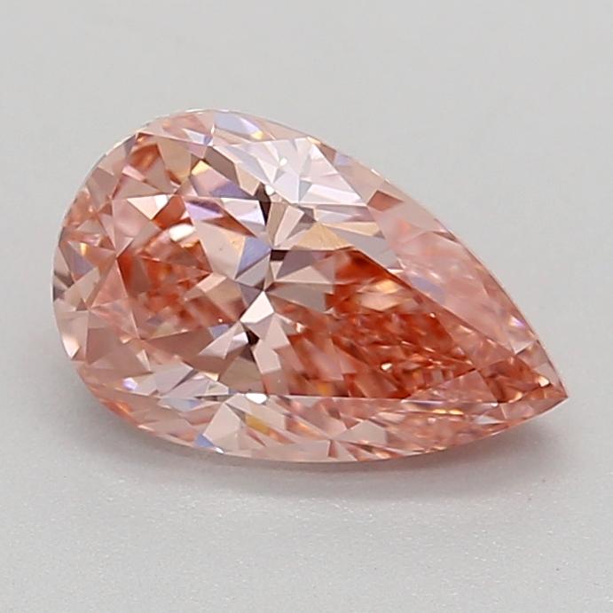 0.91 Ct. Fancy Vivid  Pink Pear Lab Grown Diamond