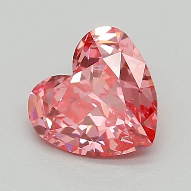 0.48 Ct. Fancy Vivid  Pink Heart Lab Grown Diamond