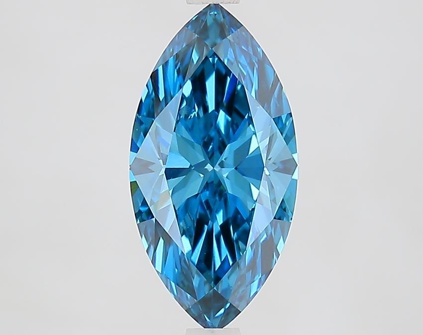 2.10 Ct. Fancy Vivid Blue Marquise Lab Grown Diamond