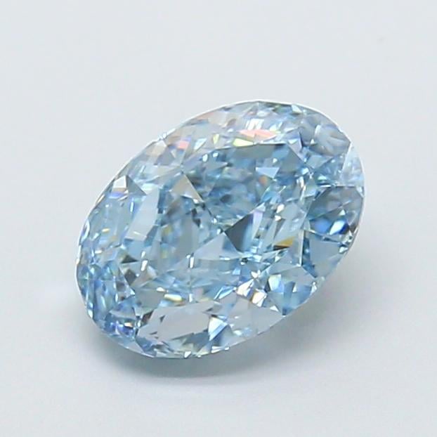 1.50 Ct. Fancy Vivid Blue Oval Lab Grown Diamond