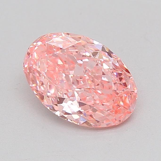 1.12 Ct. Fancy Vivid  Pink Oval Lab Grown Diamond