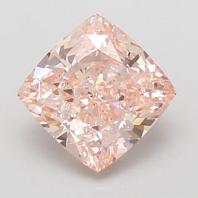 2.03 Ct. Fancy Vivid Pink Cushion Lab Grown Diamond