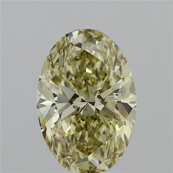 3.00 Ct. Fancy Intense Yellow Oval Lab Grown Diamond