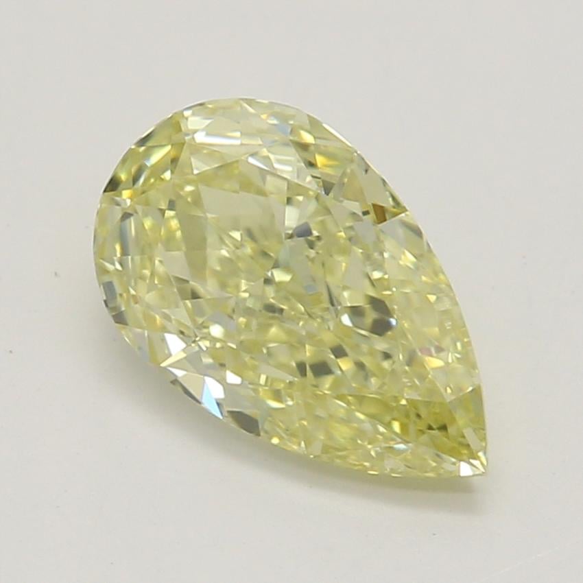 0.71 Ct. Fancy Yellow Pear Diamond