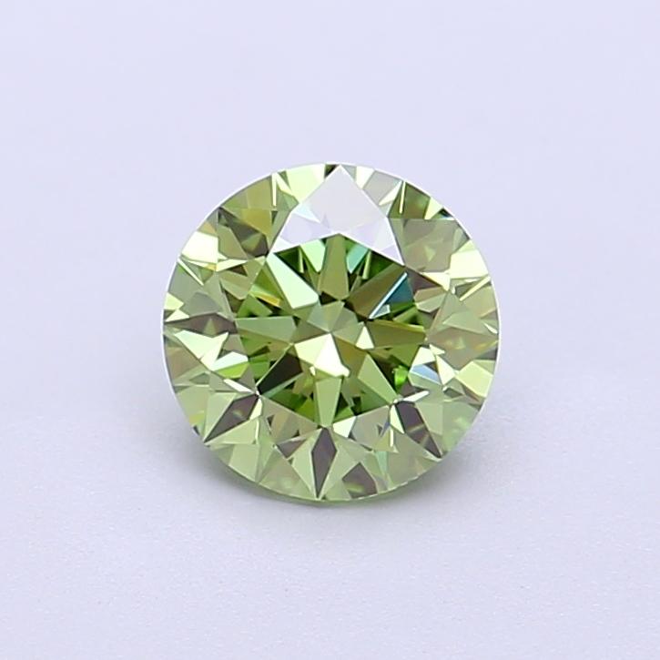 1.01 Ct. Fancy Vivid  Green Round Lab Grown Diamond
