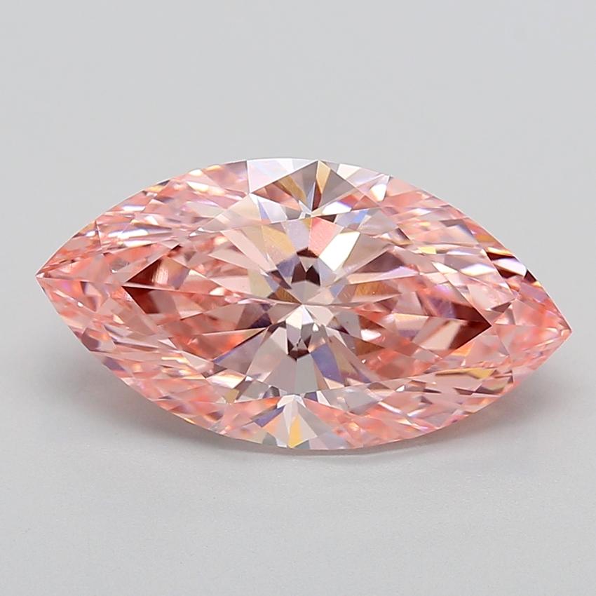 5.01 Ct. Fancy Vivid  Pink Marquise Lab Grown Diamond