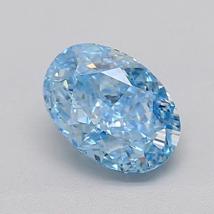 1.03 Ct. Fancy Vivid  Blue Oval Lab Grown Diamond