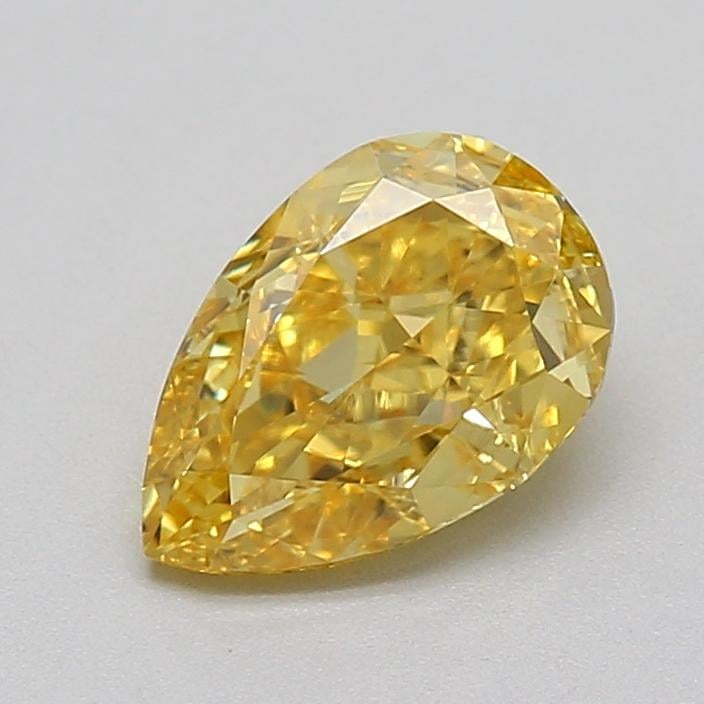1.05 Ct. Fancy Intense  Yellow Pear Lab Grown Diamond