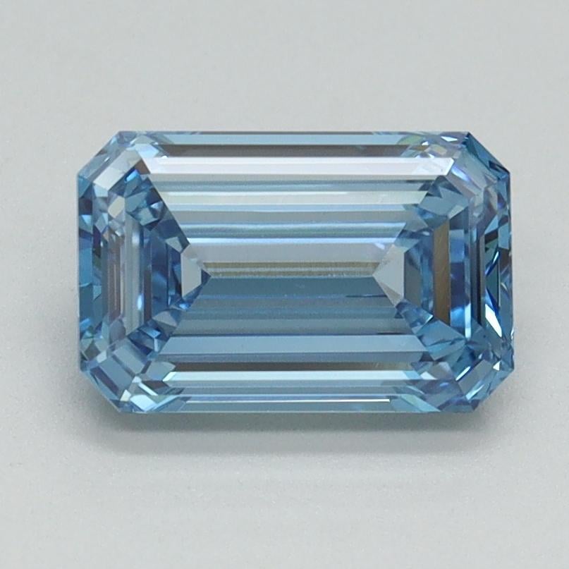 1.52 Ct. Fancy Intense Blue Emerald Lab Grown Diamond