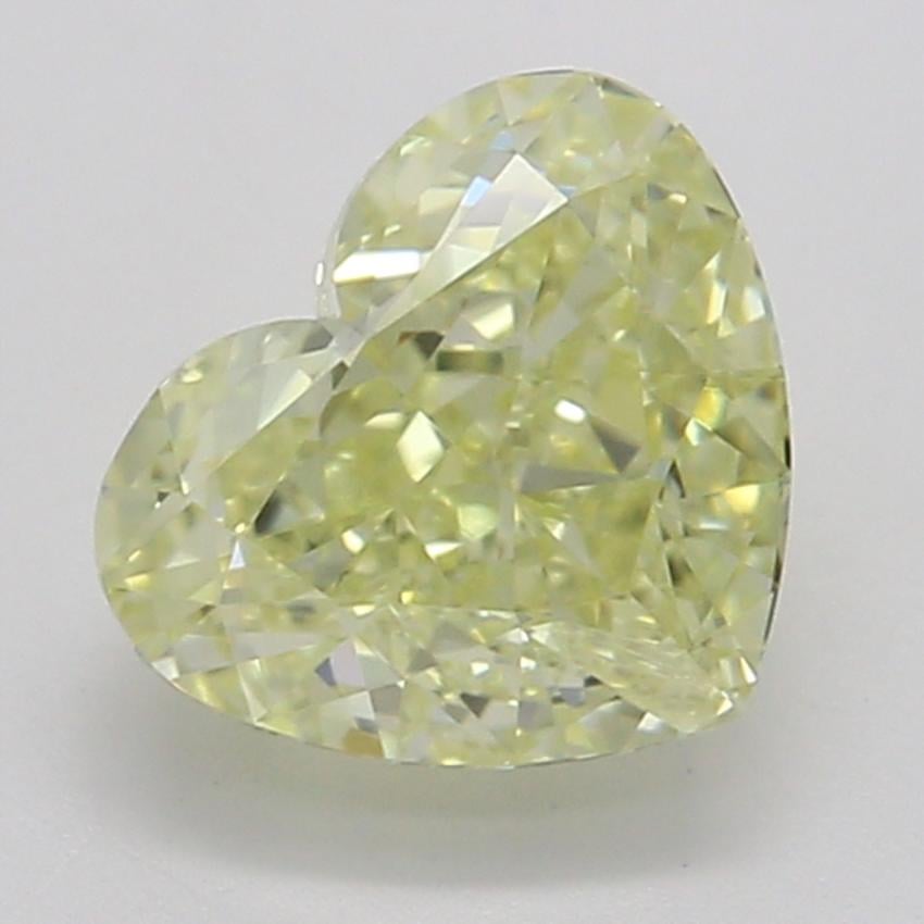 0.67 Ct. Fancy Light Yellow Heart Diamond