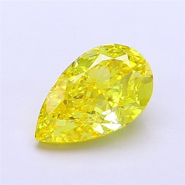 1.51 Ct. Fancy Vivid  Yellow Pear Lab Grown Diamond