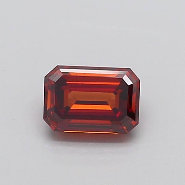 1.01 Ct. Fancy Deep  Orange Emerald Lab Grown Diamond