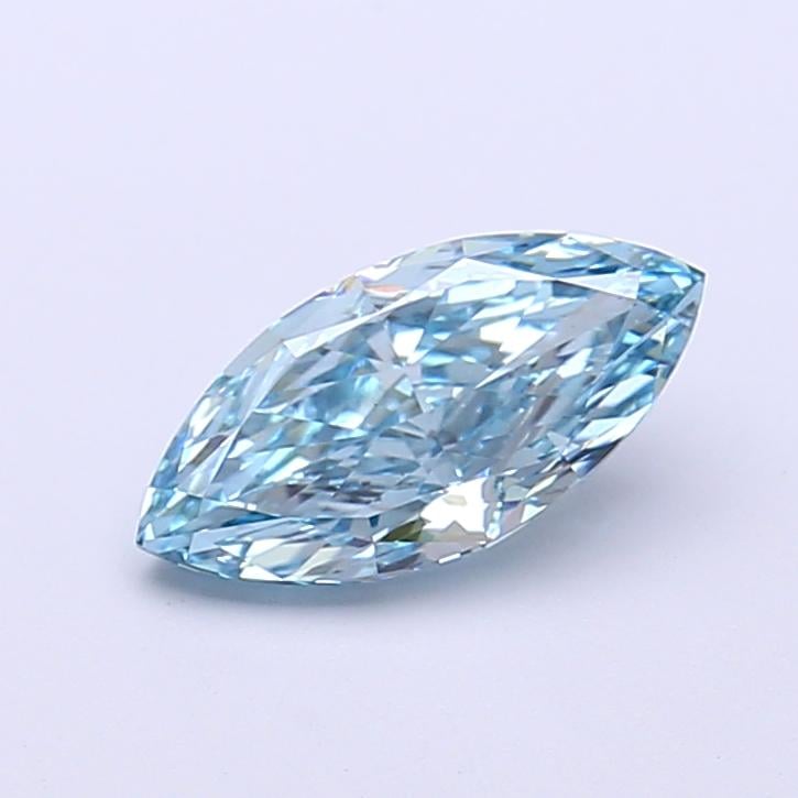 1.04 Ct. Fancy Vivid  Blue Marquise Lab Grown Diamond