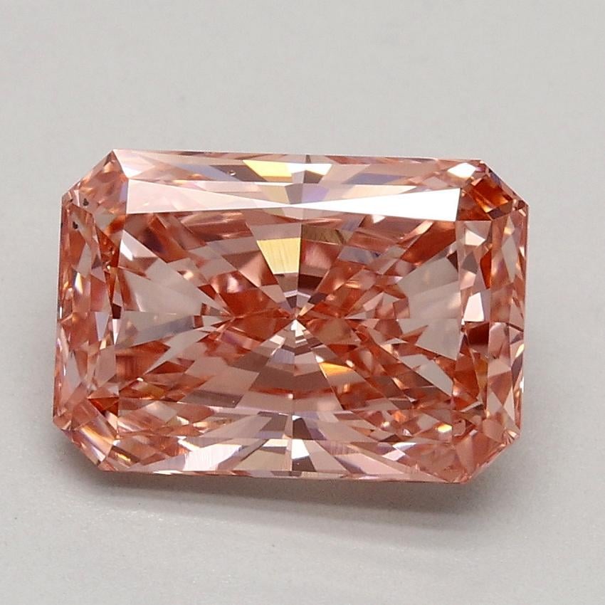 1.75 Ct. Fancy Intense Pink Radiant Lab Grown Diamond