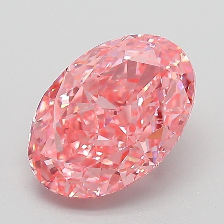 2.06 Ct. Fancy Vivid Pink Oval Lab Grown Diamond
