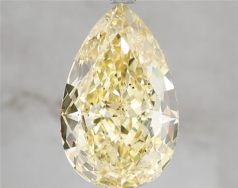 5.01 Ct. Fancy Vivid Yellow Pear Lab Grown Diamond