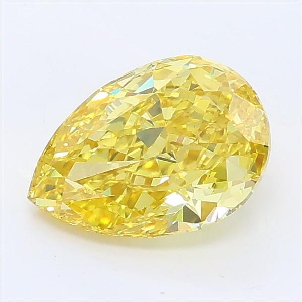 1.31 Ct. Fancy Intense Yellow Pear Lab Grown Diamond