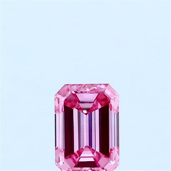 0.32 Ct. Fancy Vivid Pink Emerald Lab Grown Diamond
