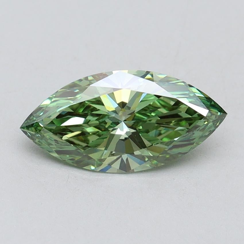 1.06 Ct. Fancy Vivid Green Marquise Lab Grown Diamond