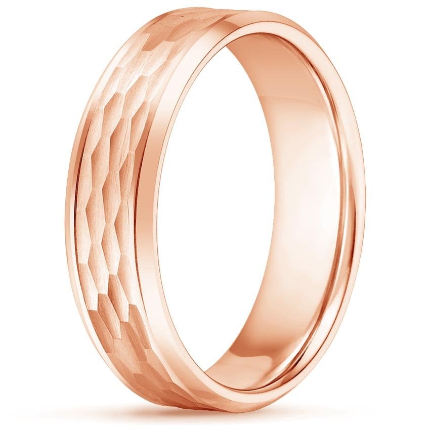 River Wedding Ring in 14K Rose Gold