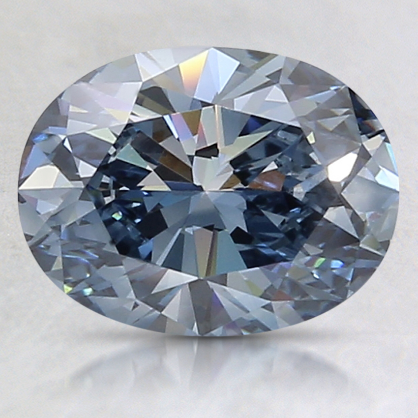 1.93 Ct. Fancy Deep Blue Oval Lab Grown Diamond