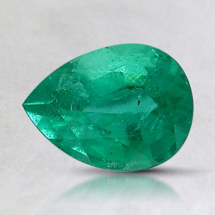 8.1x6.1mm Pear Emerald