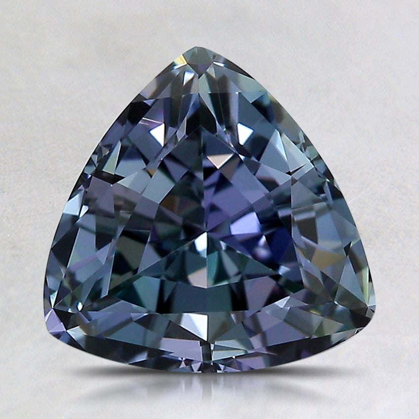 10.6x10.5mm Parti-Color Trillion Tanzanite