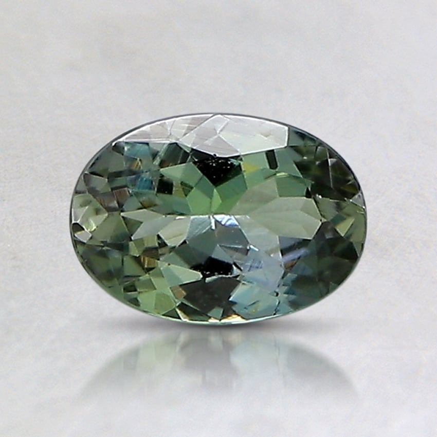 6.9x4.9mm Unheated Parti-Color Oval Tanzanite