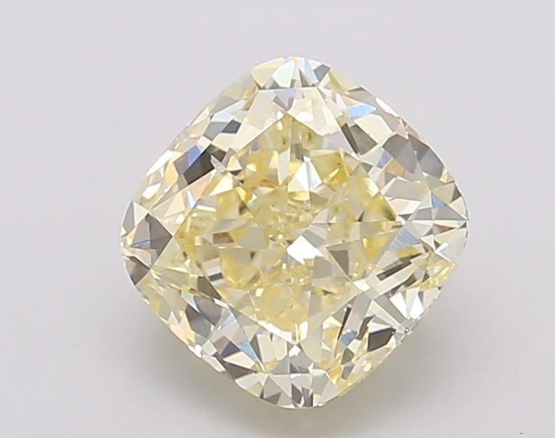 2.25 Ct. Fancy Intense Yellow Cushion Lab Grown Diamond