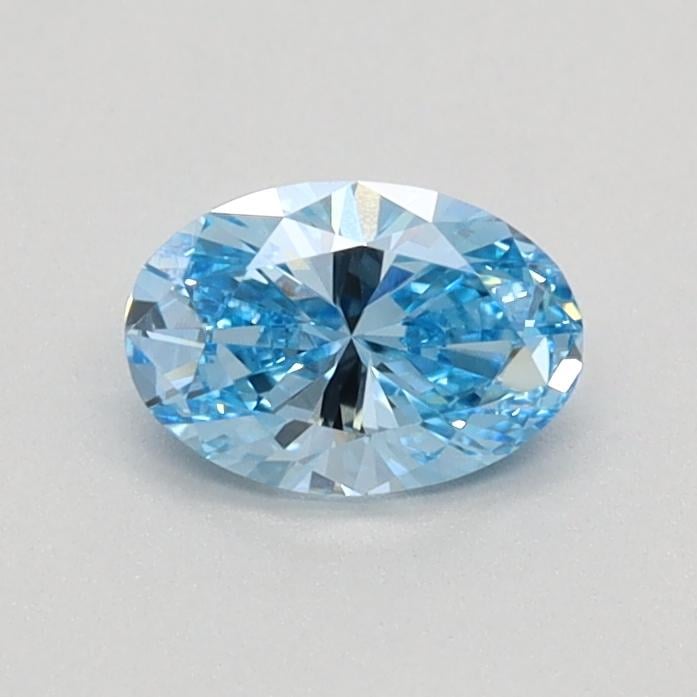 0.41 Ct. Fancy Vivid Blue Oval Lab Grown Diamond