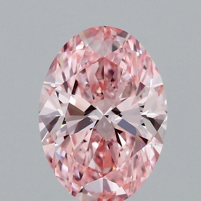 1.28 Ct. Fancy Vivid Pink Oval Lab Grown Diamond