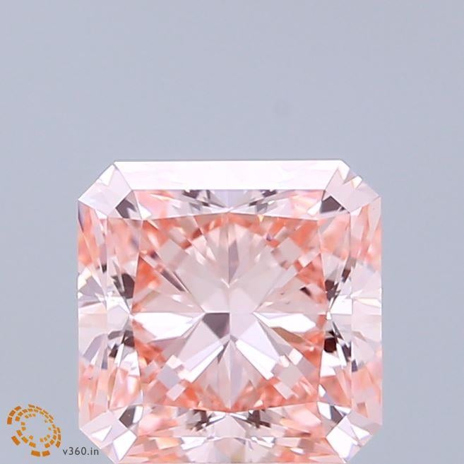 2.04 Ct. Fancy Pink Radiant Lab Grown Diamond