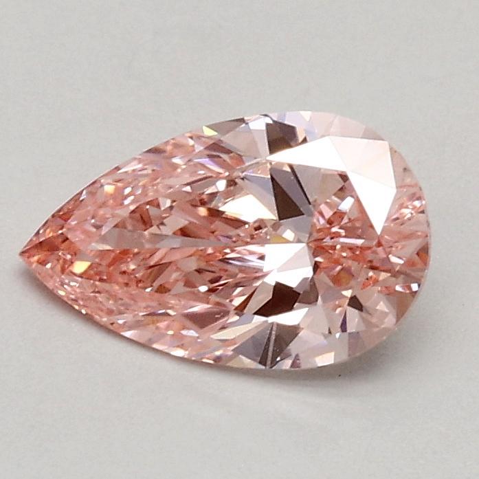 0.55 Ct. Fancy Vivid Pink Pear Lab Grown Diamond