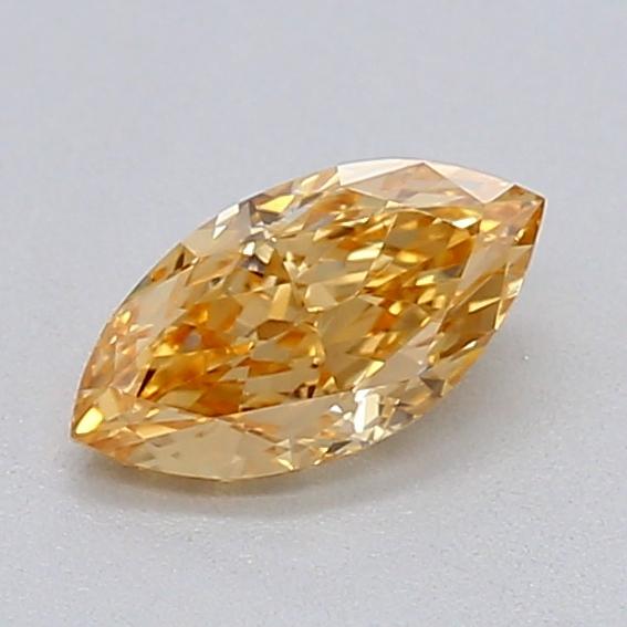 0.31 Ct. Fancy Intense Brownish Yellow Marquise Lab Grown Diamond