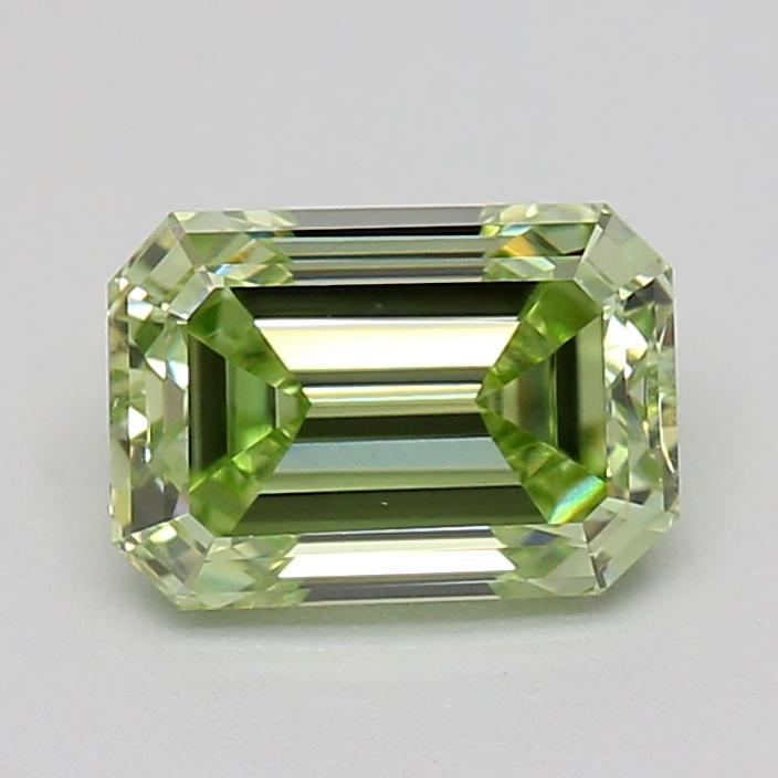 0.74 Ct. Fancy Vivid  Green Emerald Lab Grown Diamond