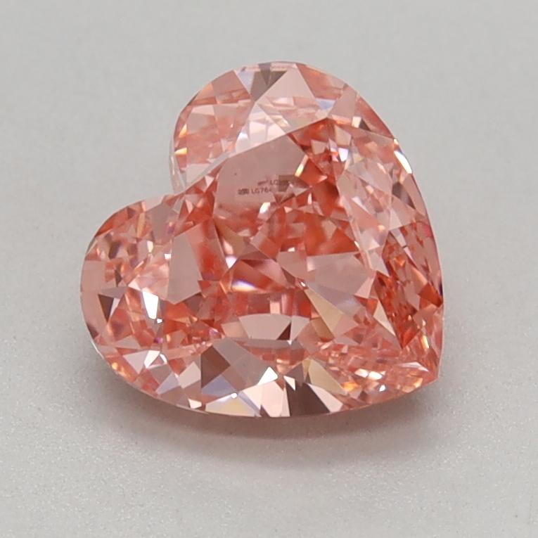 1.05 Ct. Fancy Vivid Pink Heart Lab Grown Diamond