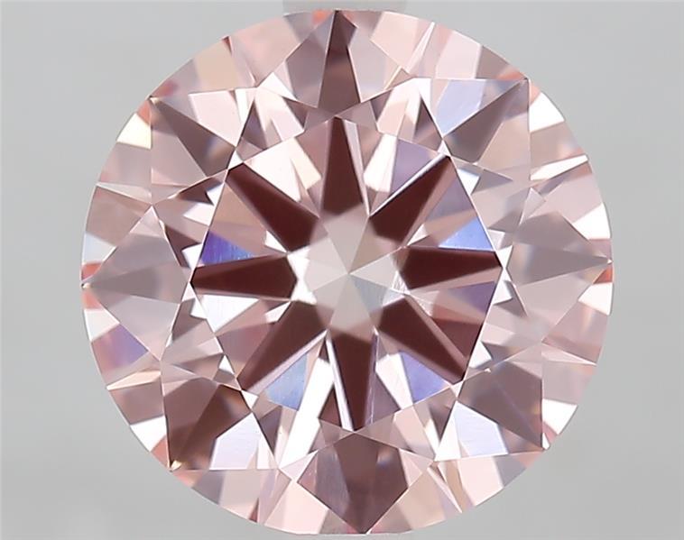2.70 Ct. Fancy Intense  Pink Round Lab Grown Diamond