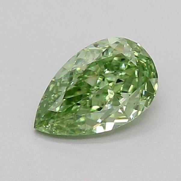 0.32 Ct. Fancy Vivid  Green Pear Lab Grown Diamond