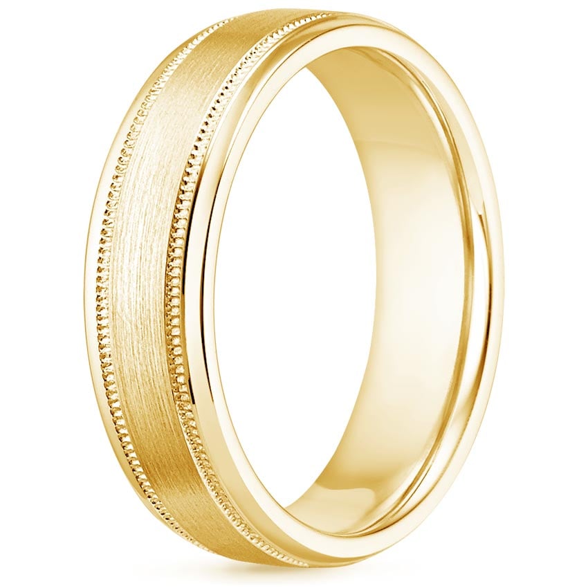 Shasta Wedding Ring in 18K Yellow Gold