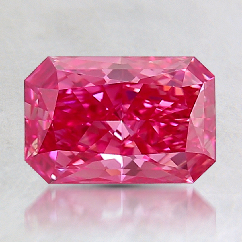 1.02 Ct. Fancy Purplish Red Radiant Lab Created Diamond