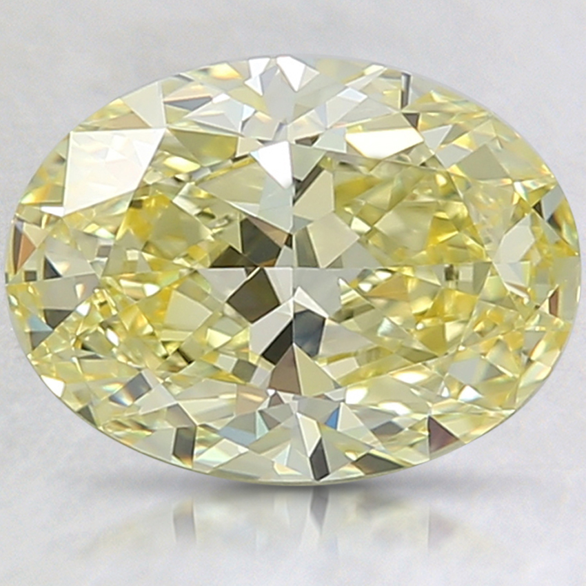 2.22 Ct. Fancy Vivid Yellow Oval Lab Grown Diamond