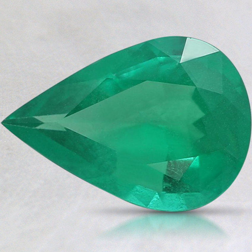 10.1x7.1mm Pear Emerald