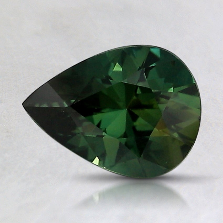 8.2x6.1mm Green Pear Australian Sapphire