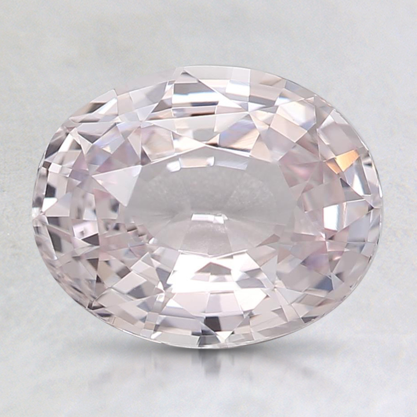 8.6x6.9mm Unheated Peach Oval Sapphire