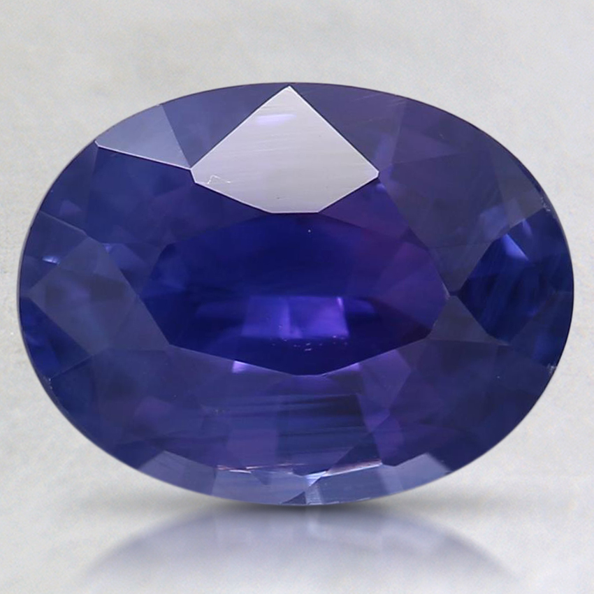 9.4x7.1mm Unheated Purple Oval Sapphire