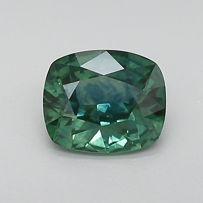 6x5.1mm Teal Cushion Montana Sapphire