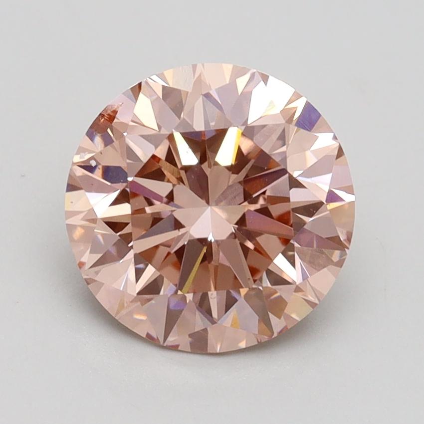 2.04 Ct. Fancy Intense Pink Round Lab Grown Diamond