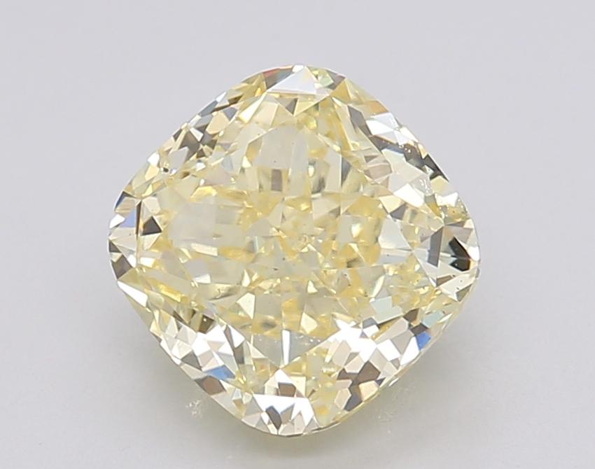 3.03 Ct. Fancy Intense Yellow Cushion Lab Grown Diamond