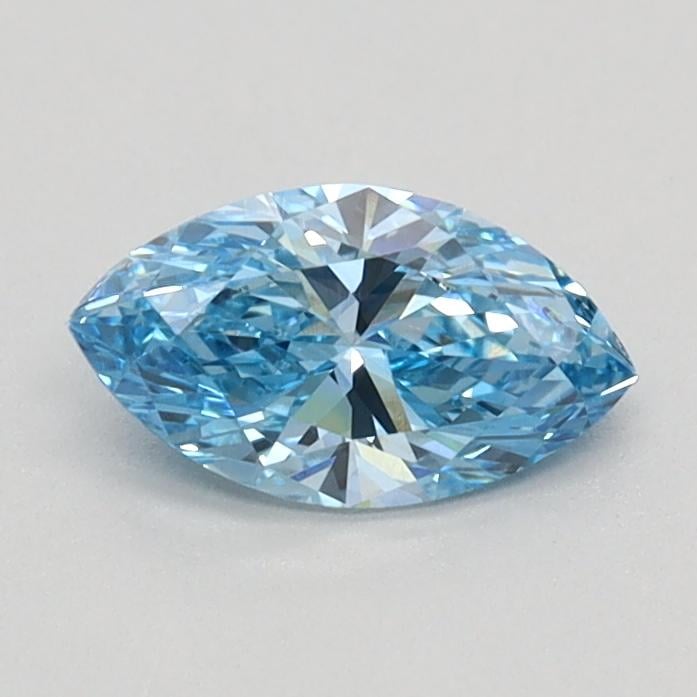 0.43 Ct. Fancy Vivid Blue Marquise Lab Grown Diamond